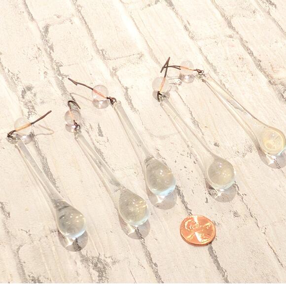 Hand Blown Glass Rain/Tear Drop Ornaments - Christmas/Other - Picture 4 of 10